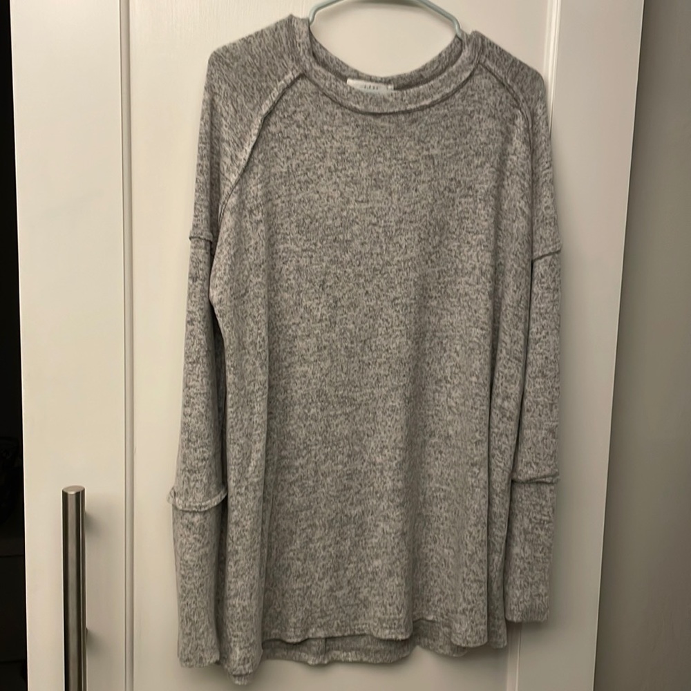 So it Seams Brushed Knit Top